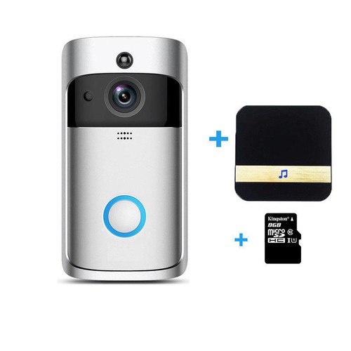 WiFi Wireless Video Doorbell Two-Way Talk Smart PIR Door Bell Security Camera HD