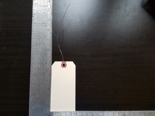 500-2-3//8/" x 4-3//4/" WIRED MANILA TAG HANG LABEL SHIPPING INVENTORY STOCK SIZE 5