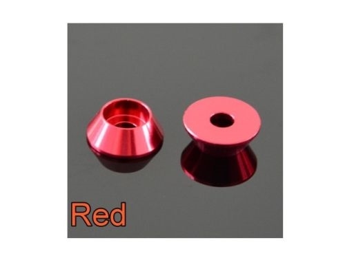 M4 Aluminum Cone Cup Taper Washer Hex X10 Black Blue Red Gold Purple #M2206 QL