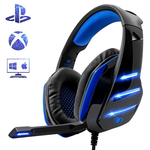 Blue Noise Reduction Professional Microphone Gamer Headphones for Xbox One PC