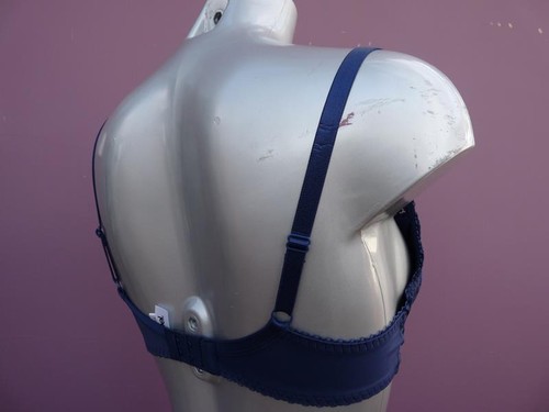 Lepel Fiore Pizzo Reggiseno Scollato Imbottito Navy Blue 93200