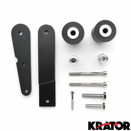 No Cut Black Frame Slider Crash Protector Kawasaki Ninja 650 EX650 650R 09-11