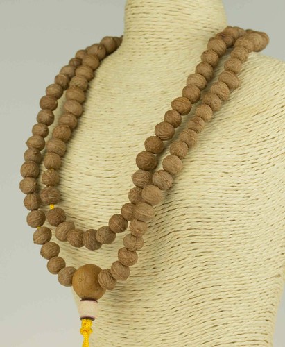 Mala Prayer Beads Necklace Raktu Seeds Nepal Rosary Buddha Buddhism 86 G