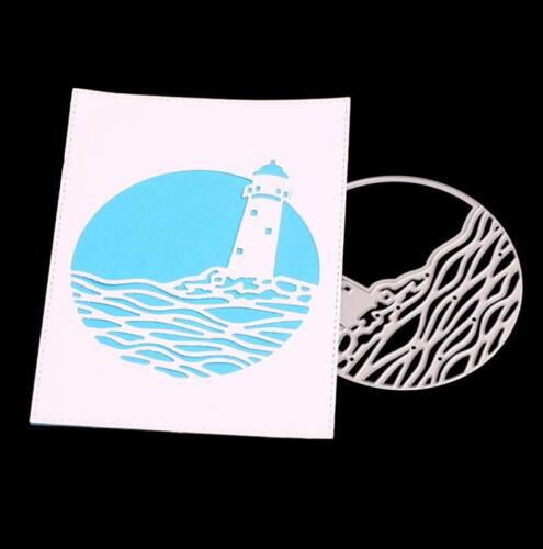 Metal Cutting Craft Dies Background Scrapbooking Making Sea Lighthouse Die DIY