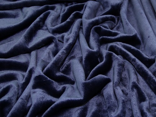 Laine polaire tissu FC0019-Bleu Marine-M