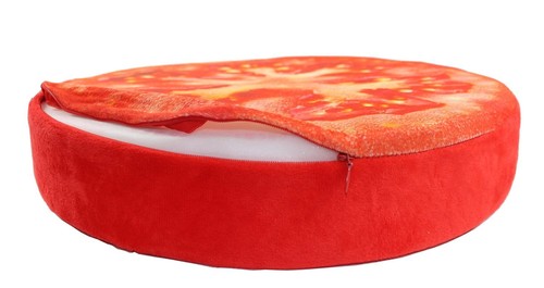 Tomato Slice Memory Foam Cushion Pillow Toy Seat Pad Home Decor 3D Lime