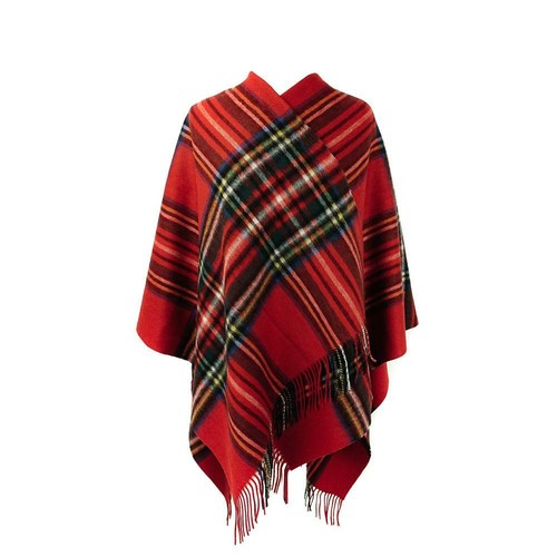 Kiltane of Scotland 100/% Cashmere Scottish Tartan Long Cape Serape Poncho