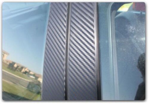 Di-Noc Carbon Fiber Pillar Posts for Hummer H2 02-09 6pc Set Door Trim Cover Kit