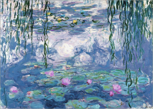 Premium-Poster Seerosen Claude Monet