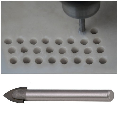 Glasbohrer Set Hartmetall Bohrer Fliesenbohrer Keramikbohrer 6mm 1//4/" XS 10 tlg