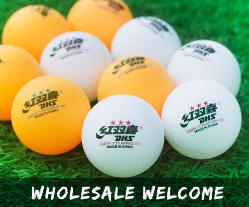 3Star Table Tennis Plastic PingPong Balls White Orange Double Happiness DHS D40