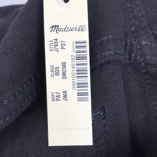 Madewell 10/" High Rise Skinny Jean Black Johnny Wash Women/'s Size 27 Petite