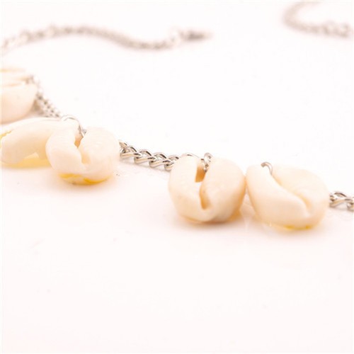 Summer Boho Conch Shell Chain Beach Necklace Sweater Chain Beach Jewelry L