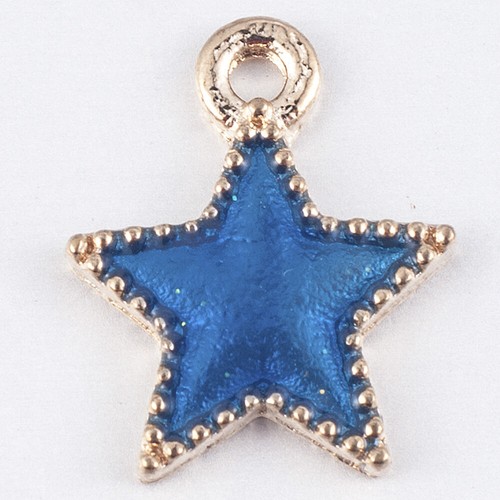 8X Cute Enamel Charm Star//Moon//Planet Pendant Earrings//Bracelet DIY Craft Gift