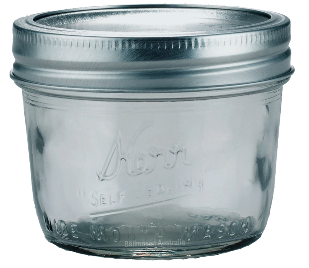 6 x 240ml Kerr Half Pint Ball Mason Preserving Canning Salsa Honey Jam Jars