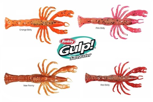 BERKLEY GULP 3/" GHOST SHRIMP SALTWATER FISHING LURE 7 ct GSSGSHR3 SELECT COLOR