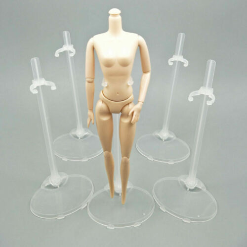 10 Pcs Doll Stand Display Holder 11.5'' Transparent Model Support Supplies Decor 