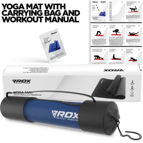 RDX Yogamatte TPE Fitness matte Tragegurt Rutschfest Pilates Gymnastik Sport