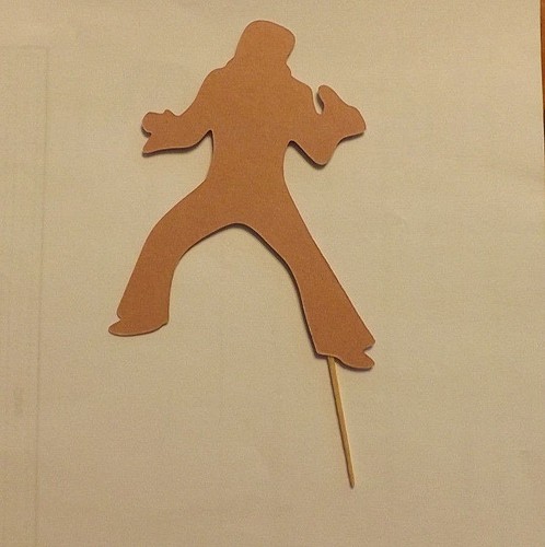 Lot of 12 Elvis Cupcake Toppers!