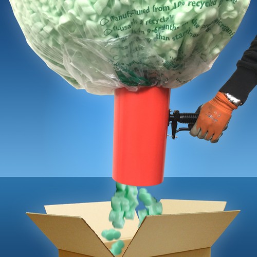 Polstermaterial flo-pak Füllmaterial Abfüllvorrichtung für Verpackungschips
