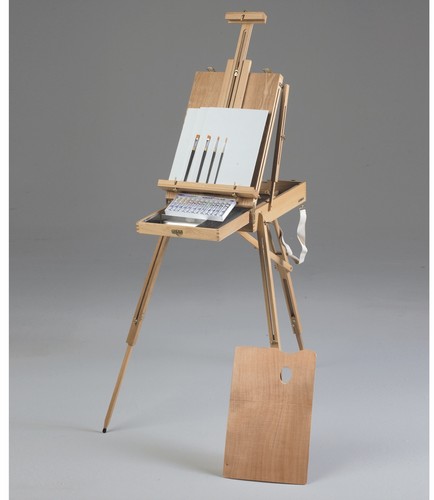 FRENCH SKETCH BOX FULL SIZE PRO Edition Metal Drawer EASEL w//l PALETTE NEW