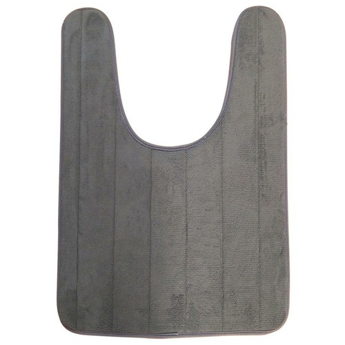 Non-slip Toilet Mat U-shaped Rebound Rubber Plush Carpet Memory Rug Bathtub Home