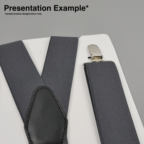 Plain Bright Green Clip On Trouser Braces Elastic Suspenders Handmade UK