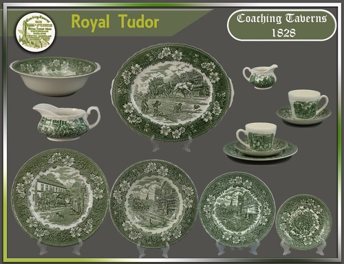 Royal Tudor /"Coaching Taverns 1828/" Teile zur Wahl teller platte schale tasse