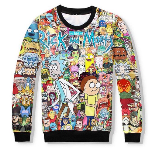 Cartoon Hoodie Women Men 3D Print Cartoon Casual Sweashirt Pullover