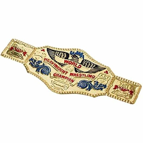 World Wrestling Championship Belt Costume Accessory Gold One Size Fits Most