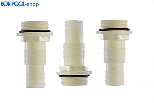 3X Pumpenanschluss 32//38 mm Schlauchtülle Außengewinde