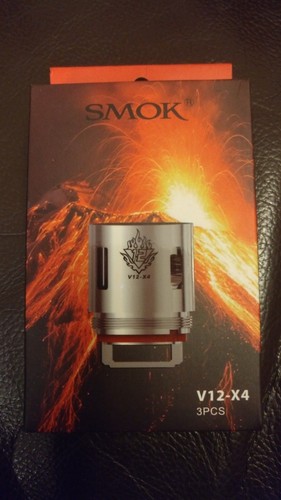 3 Pack of Smok V12 X4 Coils for TFV12 King Beast Tank *** GENUINE PRODUCT ***