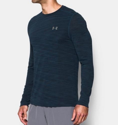 Under Armour Men/'s Midnight Navy UA Threadborne Seamless Long Sleeve T-Shirt