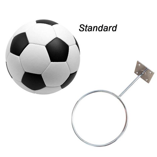 Sports Ball Holder Iron Round Wall Mount Rack for Basketball Display