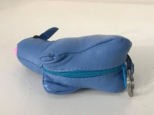 New Women Genuine Leather Small Coin Card Key Ring Wallet Pouch Purse Ladies Men