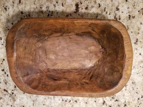 Lot of 20 Carved Wooden Dough Bowl Primitive Trencher Tray Rustic Home Decor