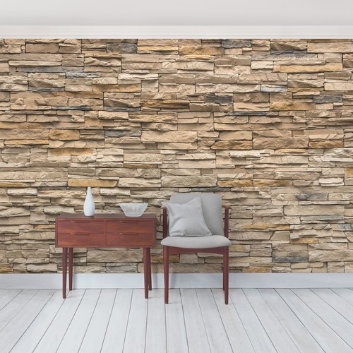 Vliestapete Fototapete Tapete Vlies Steinoptik Andalusia Stonewall Steine Wand