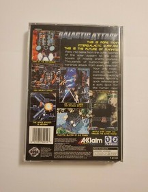 Galactic Attack (Sega Saturn, 1995) Complete CIB Fun Game w/ REG CARD
