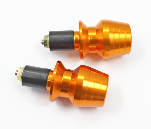 GOLD Motorcycle Anti Vibration Handle Bar End Plug Grip Ends Caps 22mm 7//8/" AU