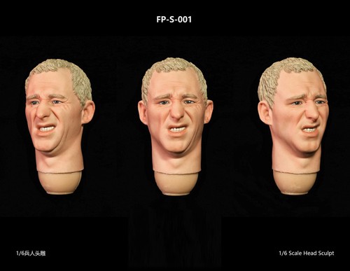 1//6 Facepoolfigure FP-A-001// FP-S-001 Men Expression Head Sculpt F 12/" Male Body