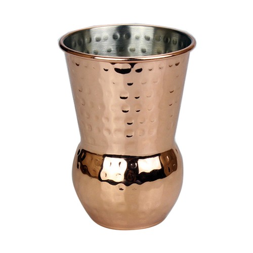 Stainless Steel Moscow Mule Hammered Mug Glass Cup Beverage Drinking Tumbler