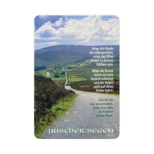 Blechpostkarte Blechkarte Karte Grußkarte 10cm x 14cm diverse christlich Segen