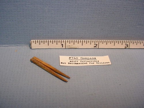Miniature Compass Hinged Pointed Legs #740 Dollhouse Miniatures
