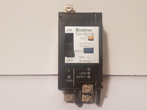 RCCB 5130//030 M4.5 CRABTREE C50 30A 30mA tipo 2 RCD Disyuntor