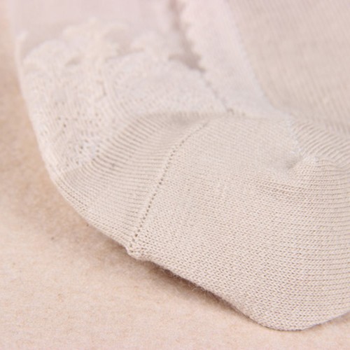 5 Pairs Women Girl Thin Lace Ice Silk Pattern Transparent Crystal Stocking Socks