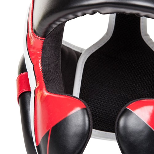 Venum Elite Headgear Black//Red//Gray