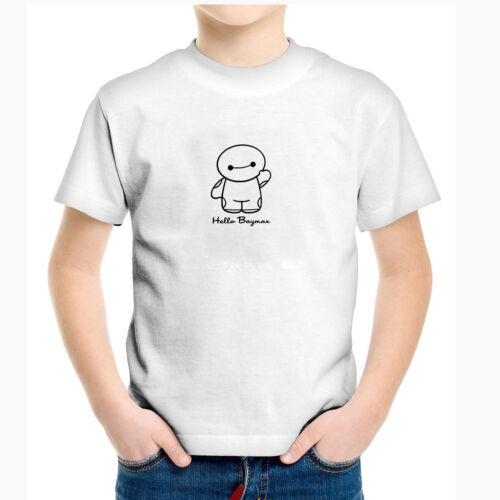 Toddler Kids Boy Girl Tee Youth T-Shirt Disney Big Hero 6 Hello Baymax Shirts