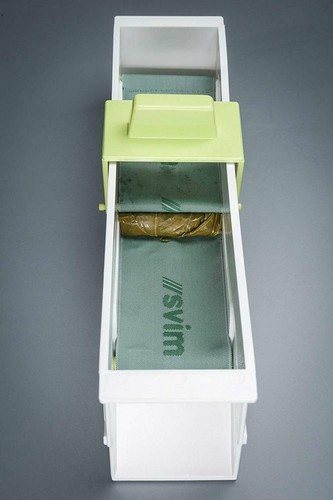 SVIM Dolma Serma Chef Weinblätter Roller Kunststoff Weiß 29x7x10.5 cm