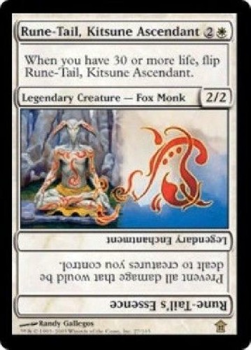 Kitsune Ascendant PL MTG Savoirs Of Rune-Tail