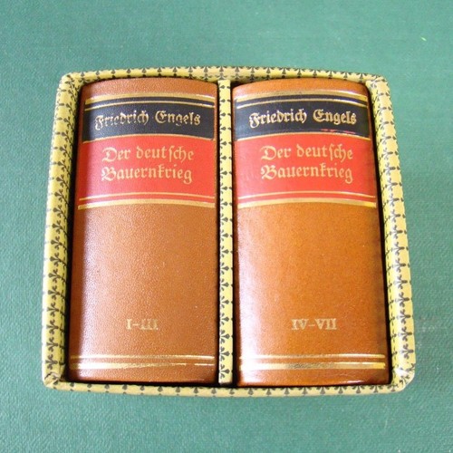 Friedrich Engels 2 Bände DDR Minibuch 1974 Der Deutsche Bauernkrieg